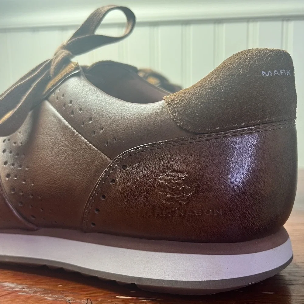 Mark Nason‎ Los Angeles Hardee Oxford Cognac Dress  Causal Sneakers Men's Size 9